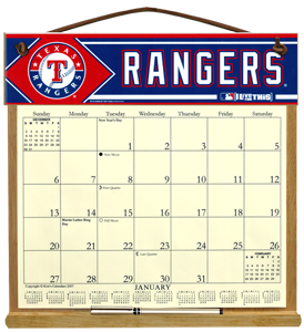 Texas Rangers Calendar Holder